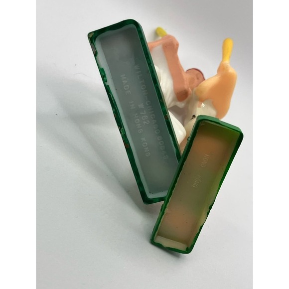 Baseball Vintage Cake Topper Figures Woman Man White Red Bat League of their Own - Picture 6 of 6